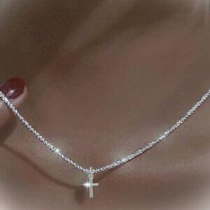 NEW! Rhinestone Cross Necklace